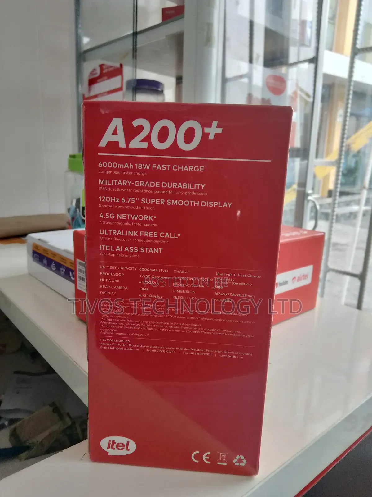 New Itel A200+ 64 GB Blue