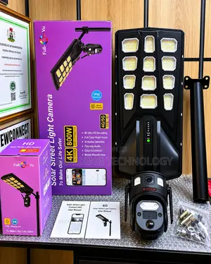 800w Solar Street Light + Dual Lens Camera