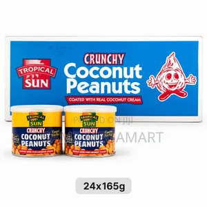 Tropical Sun Crunchy Coconut Peanuts 24x165g