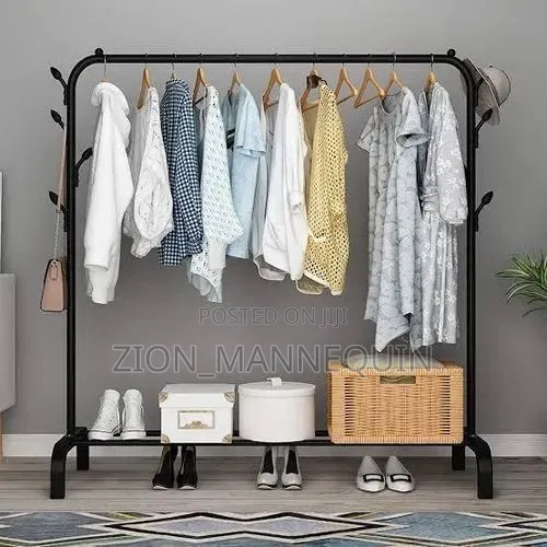 Multipurpose Single Pole Cloth Rack