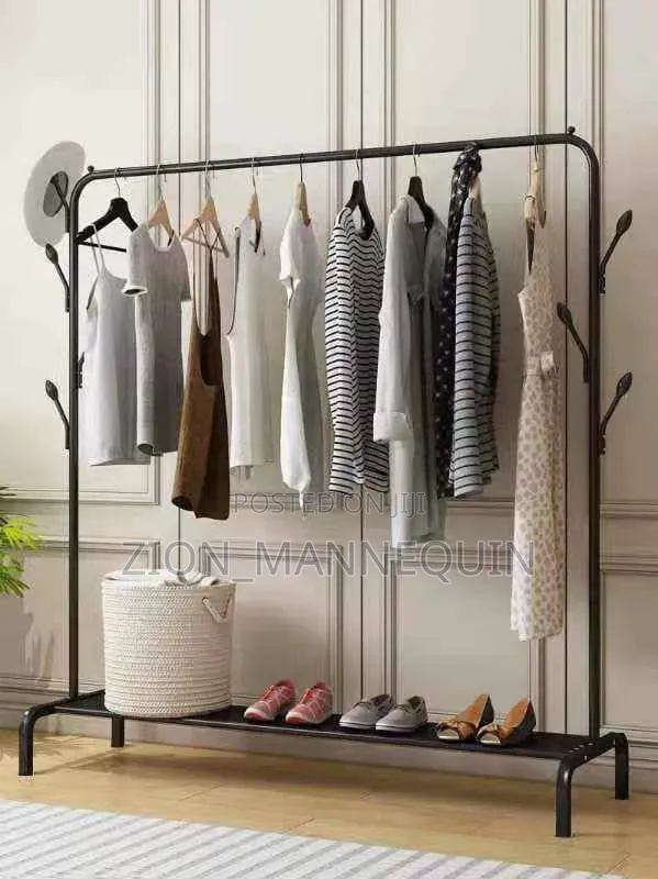 Multipurpose Single Pole Cloth Rack