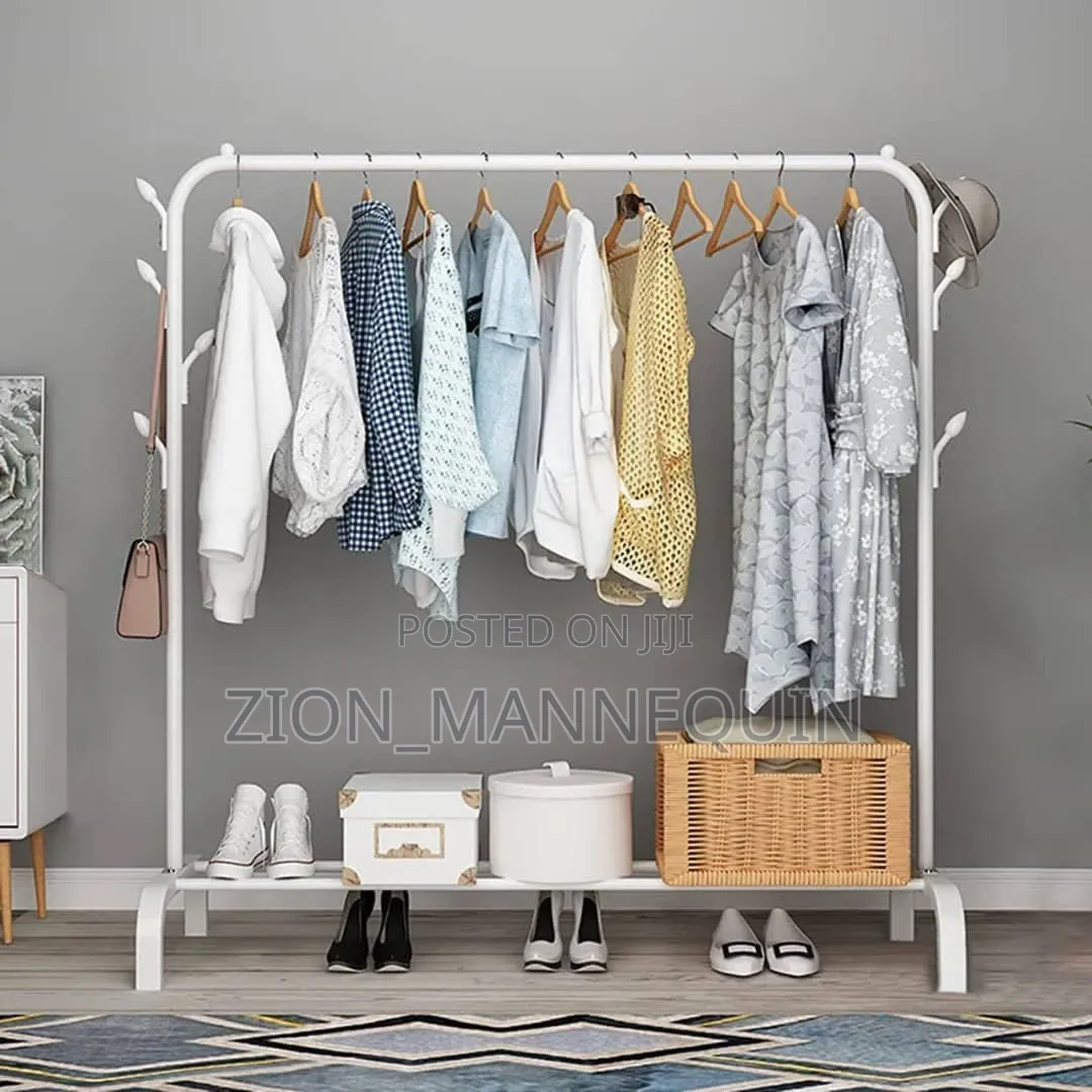 Multipurpose Single Pole Cloth Rack