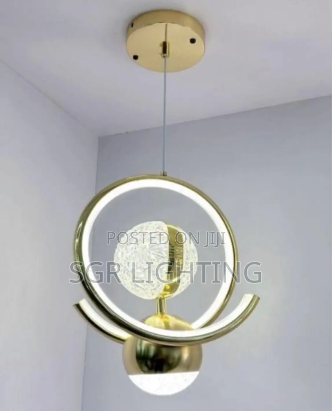 Nordic Crystal Round Led Pendant Light