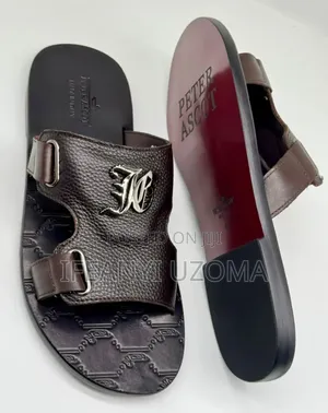 Original Strong Leather Men Slippers
