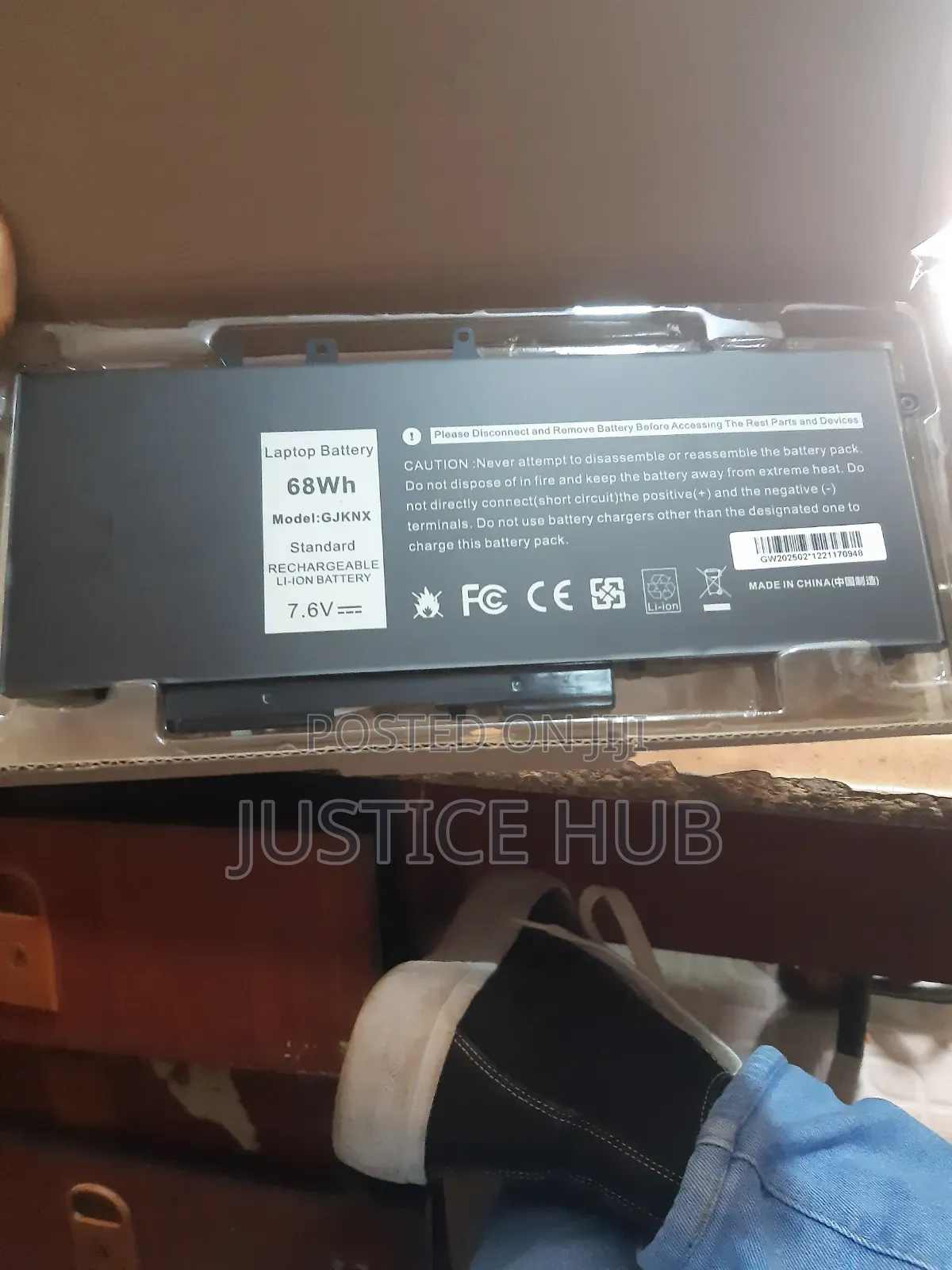GJKNX Laptop Battery Dell Latitude E5491 E5580 E5480 E5490