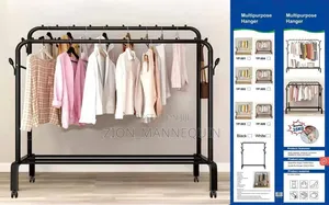 Primium Multipurpose Double Pole Cloth Rack