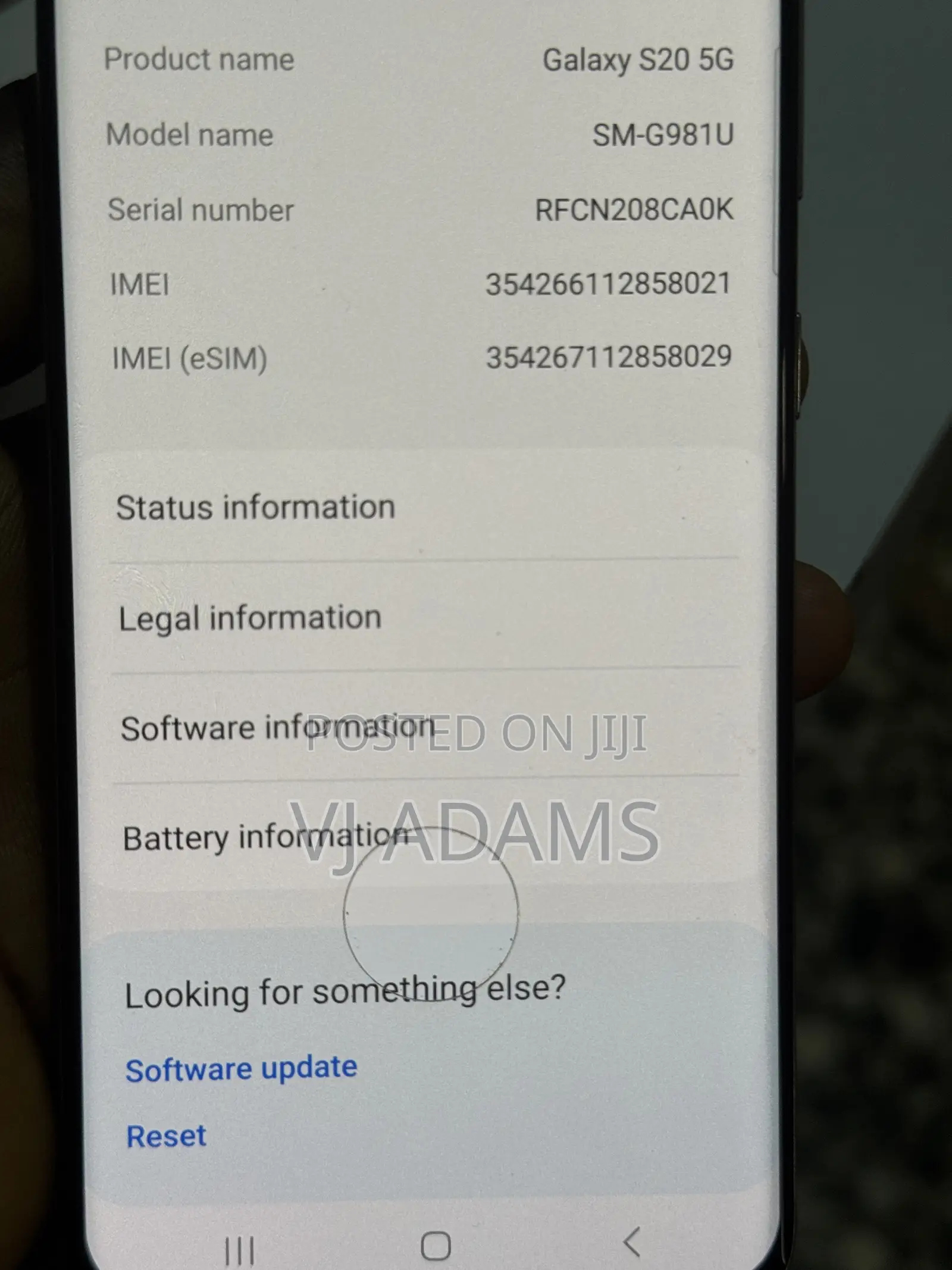 Samsung Galaxy S20+ 5G 128 GB Gray