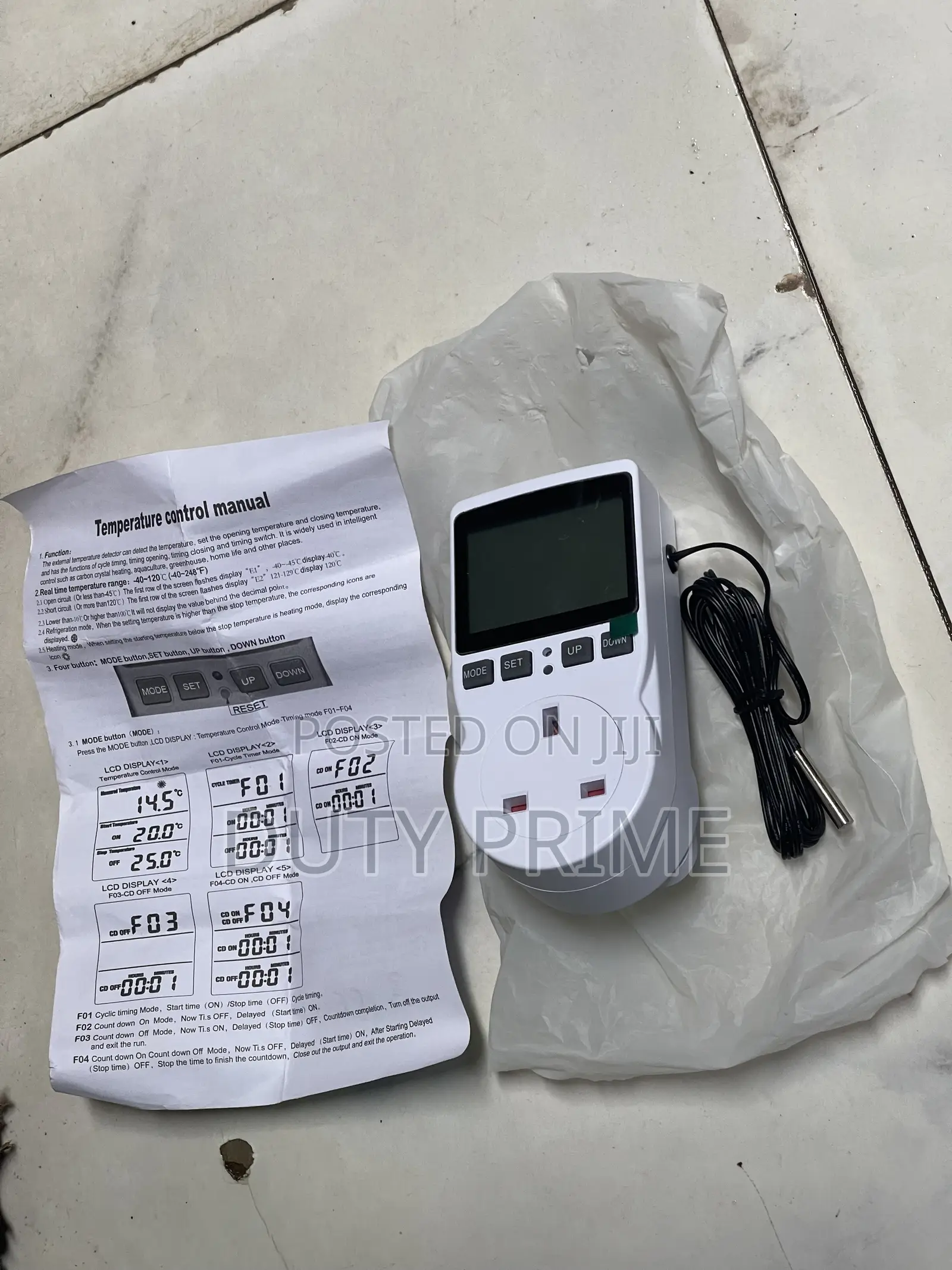Digital Temperature Controller Socket Timer