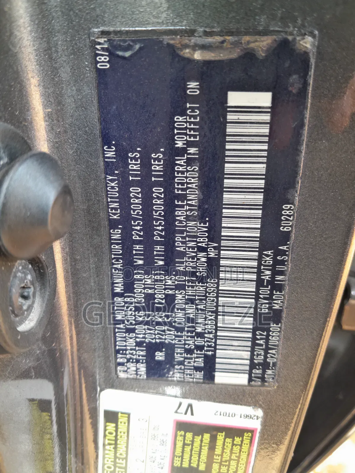 Toyota Venza 2015 Gray