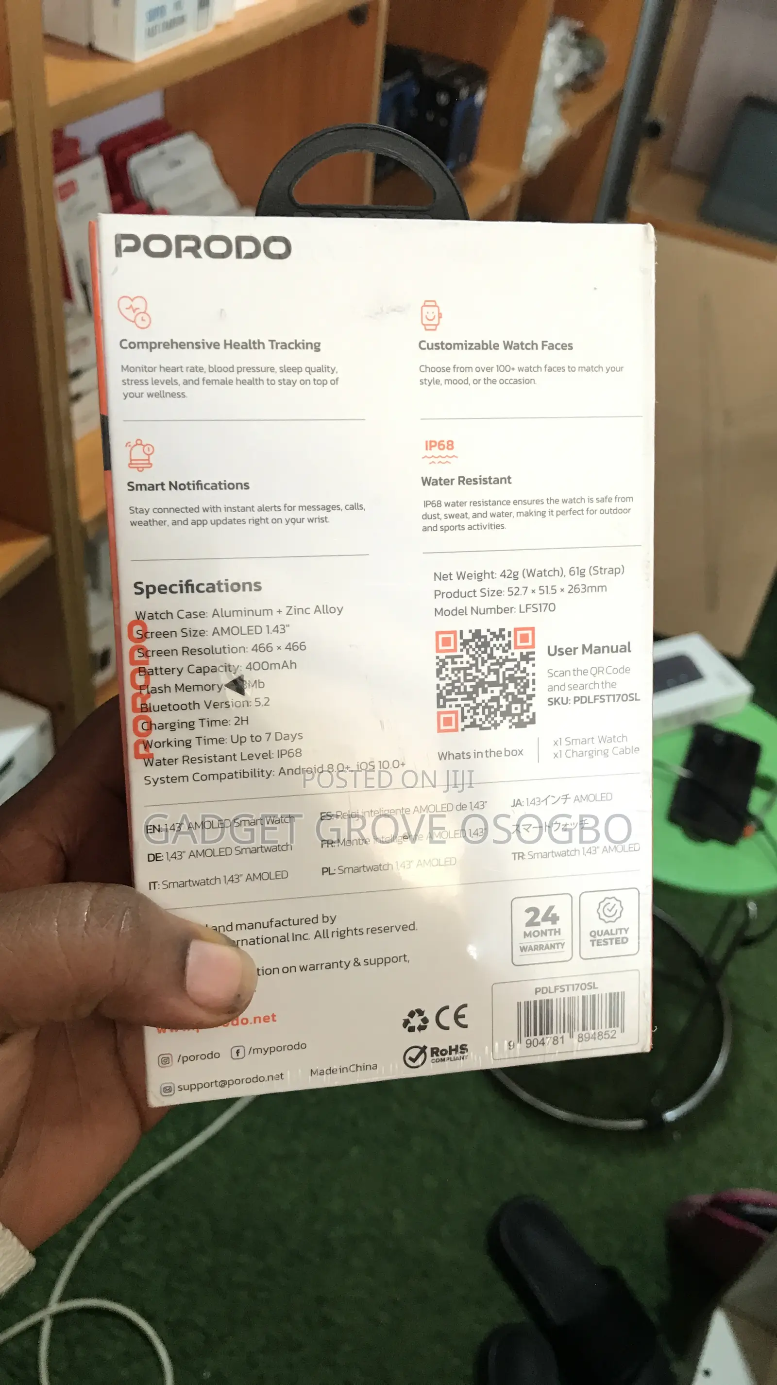 Porodo Fitpulse Pro Smart Watch