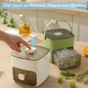 Smart Ice Cube Maker With Bucket Scoop | One-touch 50-cube Release