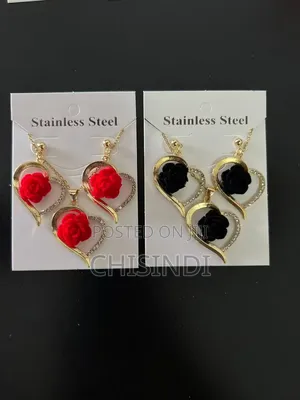 Steal Earrings and Chain