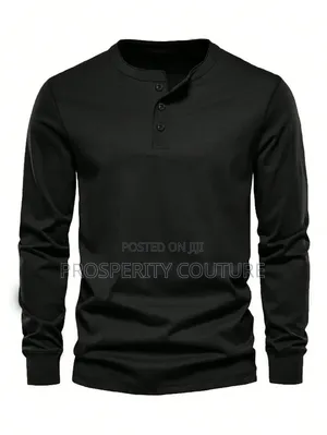 Men's Henley Long Sleeve T-Shirt