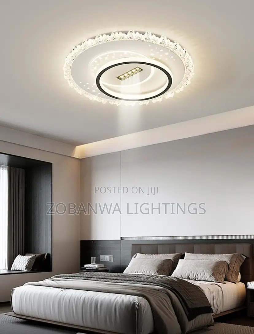 Bladeless Ceiling Fan Light Modern Minimalist Large Ceiling Lamp