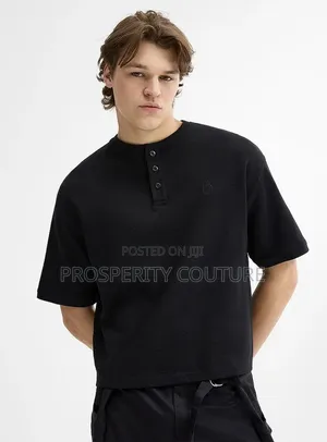 Men's Henley Short Sleeve T-Shirt