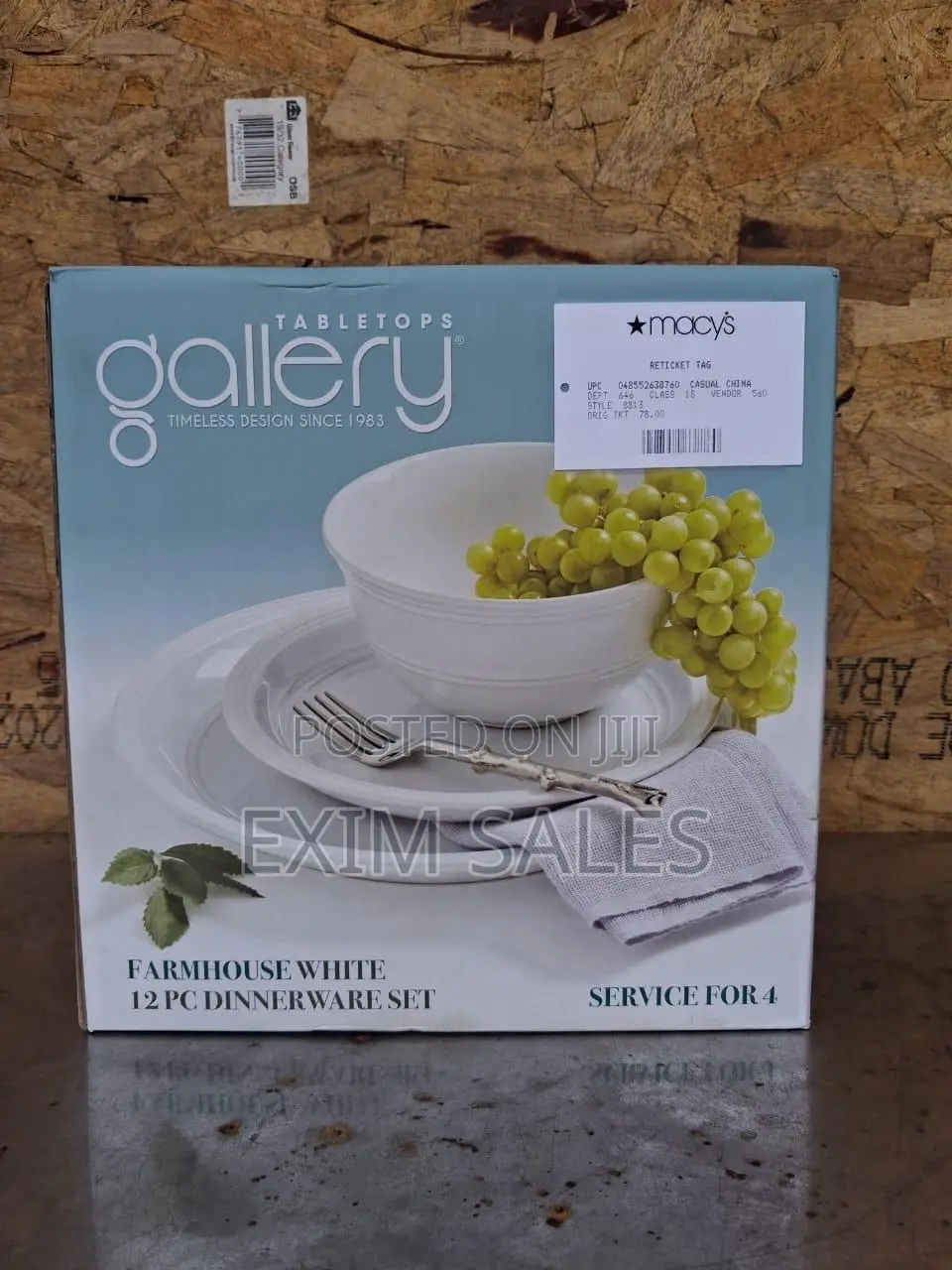 Farmhouse White 12 Pc Dinnerware Set