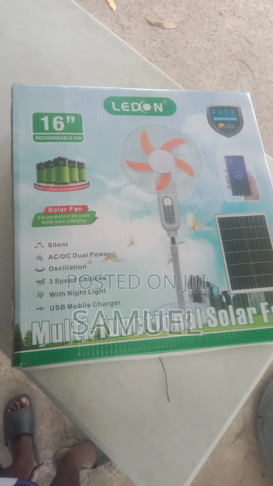 Ledon Solar Fan