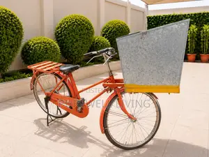 Mobile Drinks Sales Bicycle With Metal Cooler Box