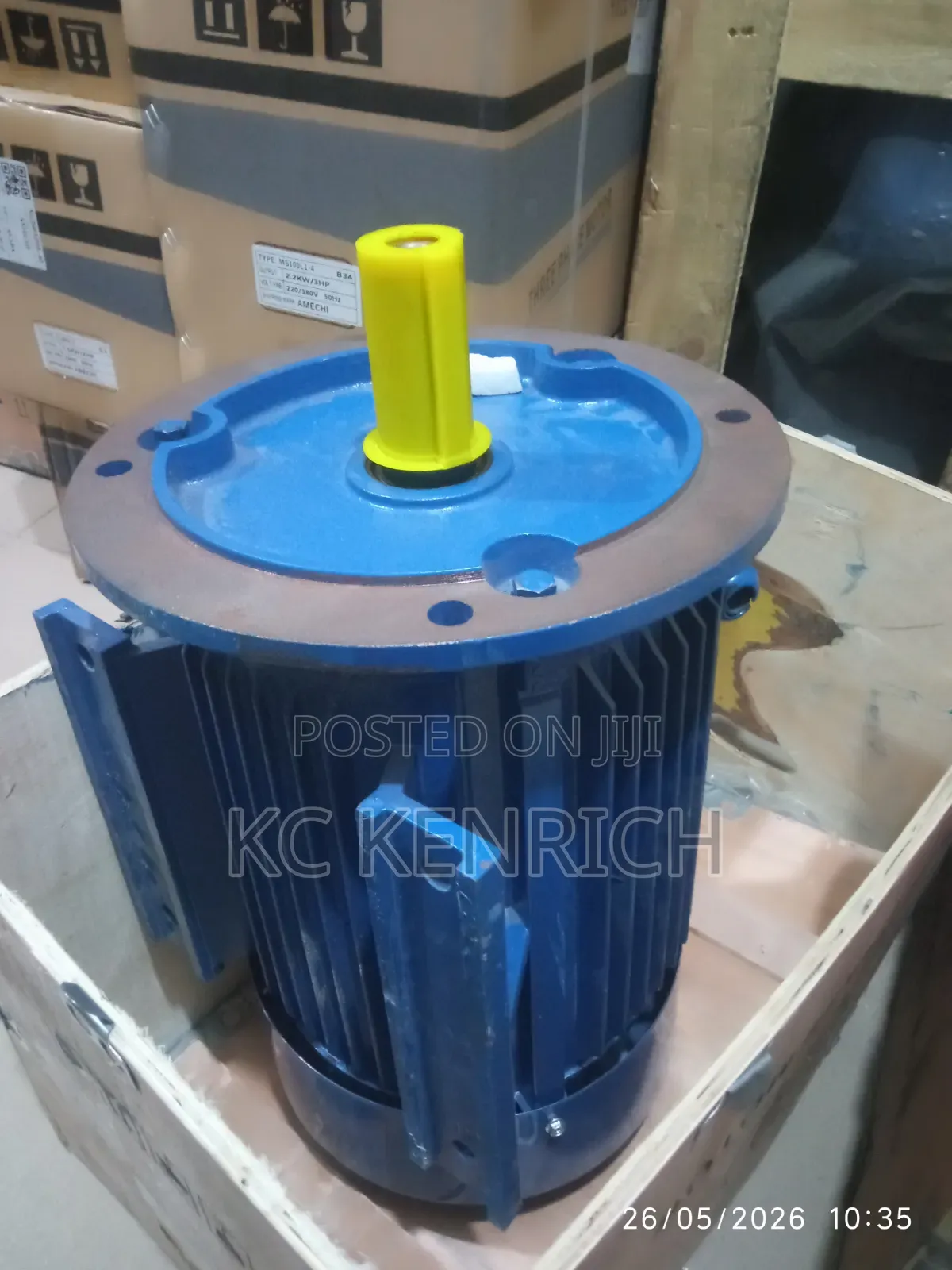 Three Phase Asynchronous Electric Motor, 10hp, 1445 RMP