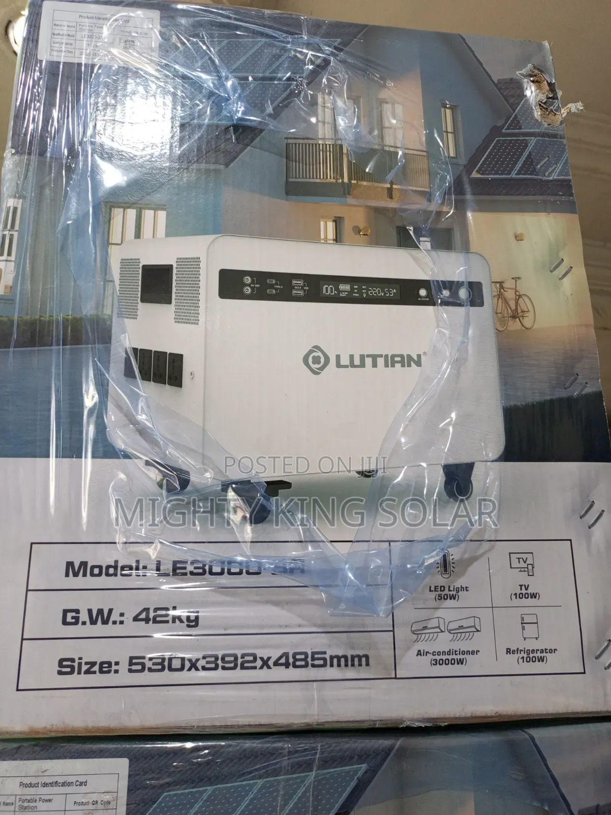 3000w Output Plus 3046kwh Lutian Solar Generator