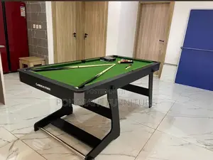 3in1 6ft Foldable Snooker With Table Tennis, Dinning Top.