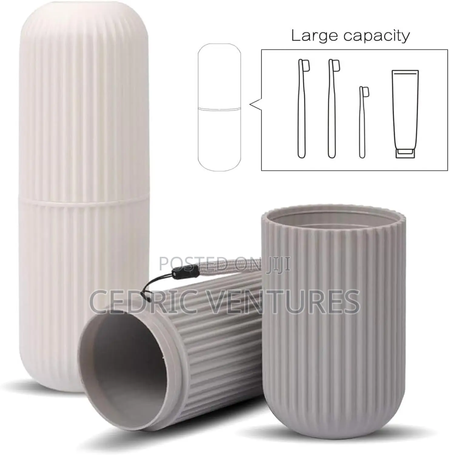 Plastic Toothbrush and Toothpaste Case/ Holder