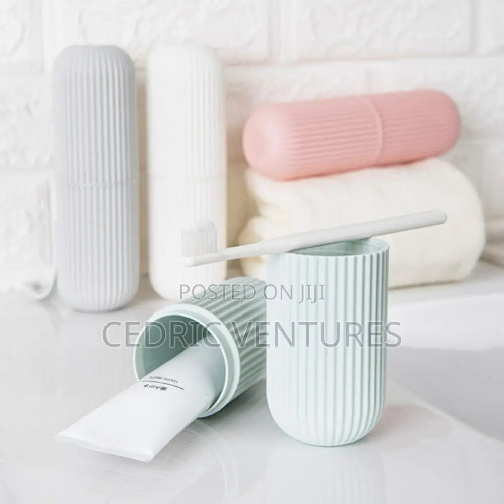 Plastic Toothbrush and Toothpaste Case/ Holder