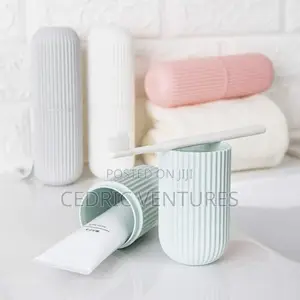 Plastic Toothbrush and Toothpaste Case/ Holder