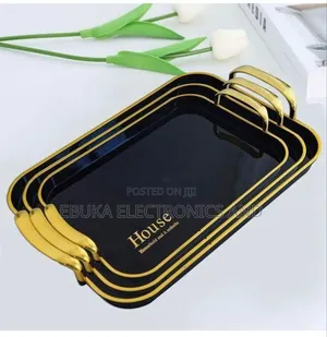 Black Color Acrylic Tray Set 3 Pieces Is Available Now