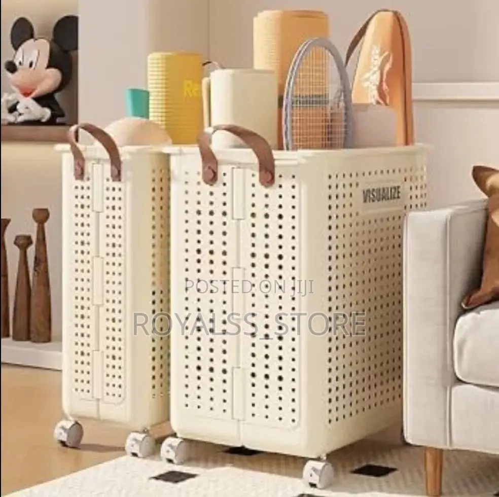 Foldable Laundry Basket With Wheels