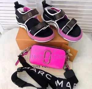 Louis Vuitton Luxury Sandal Size: 37 to 42 Black and Pink