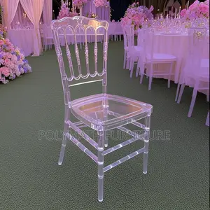 Transparent Resin Crystal Napoleon Chair for Wedding Rentals