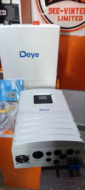 Complete Set of Deye 5kwh Lithium and 6kva Hybrid Inverter