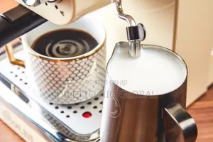 Swan Retro Pump Espresso Coffee Machine Cream