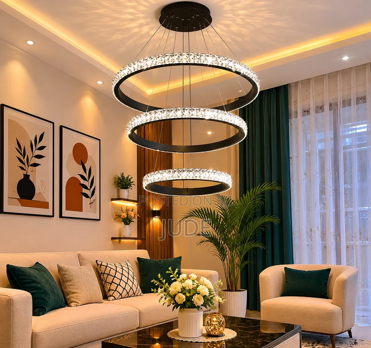 3 Steps Led Chandelier