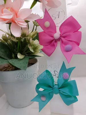 Pom Pom Hair Bow