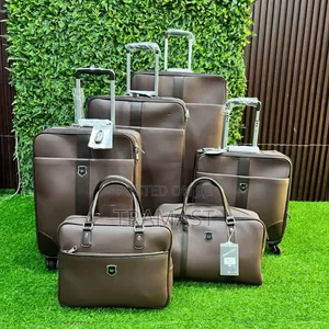 Moonlight 6-Piece Leather Set - Coffee Brown