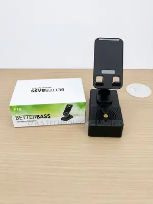 3 in 1 Phone Stand Speaker Digital Clock With Wireless Stereo Stand