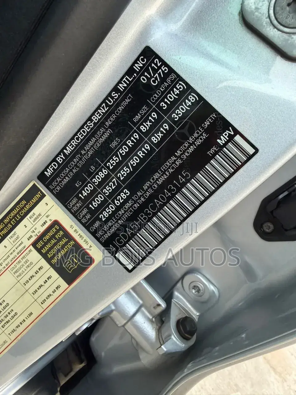 Mercedes-Benz M Class 2012 Silver