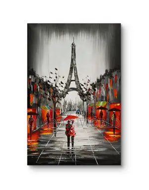 Love in Paris Canvas Wall Art