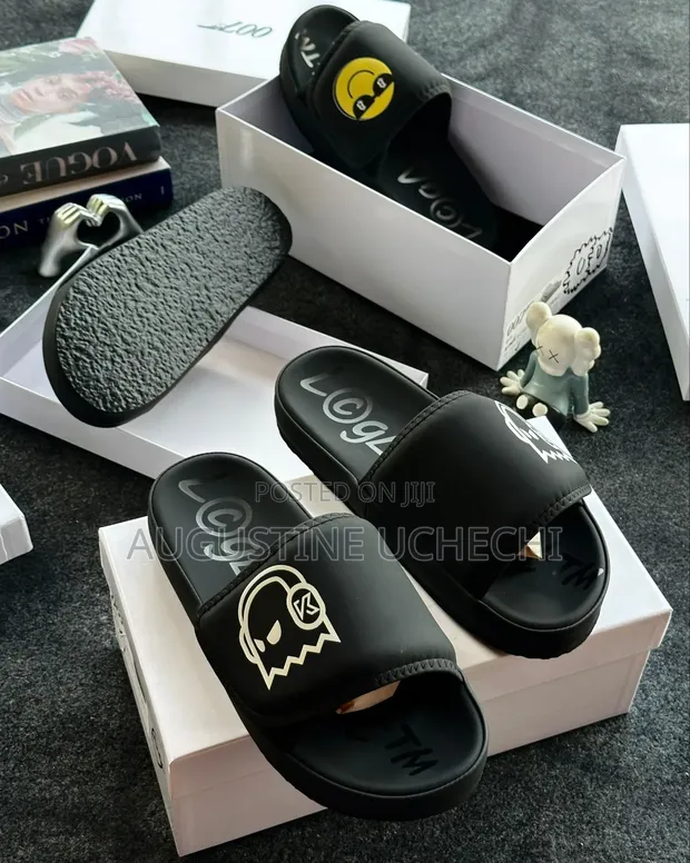 Stylish Black Cactus Print Slides For Men Women - Premium Comfort" for sale  - Augustine Uchechi  Price:  40,000 on Jiji.ng [Onitsha]