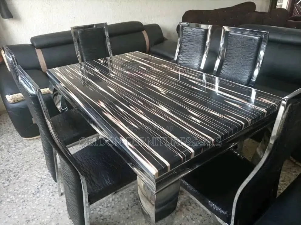 Marble Top Dining Table With 6 Seaters