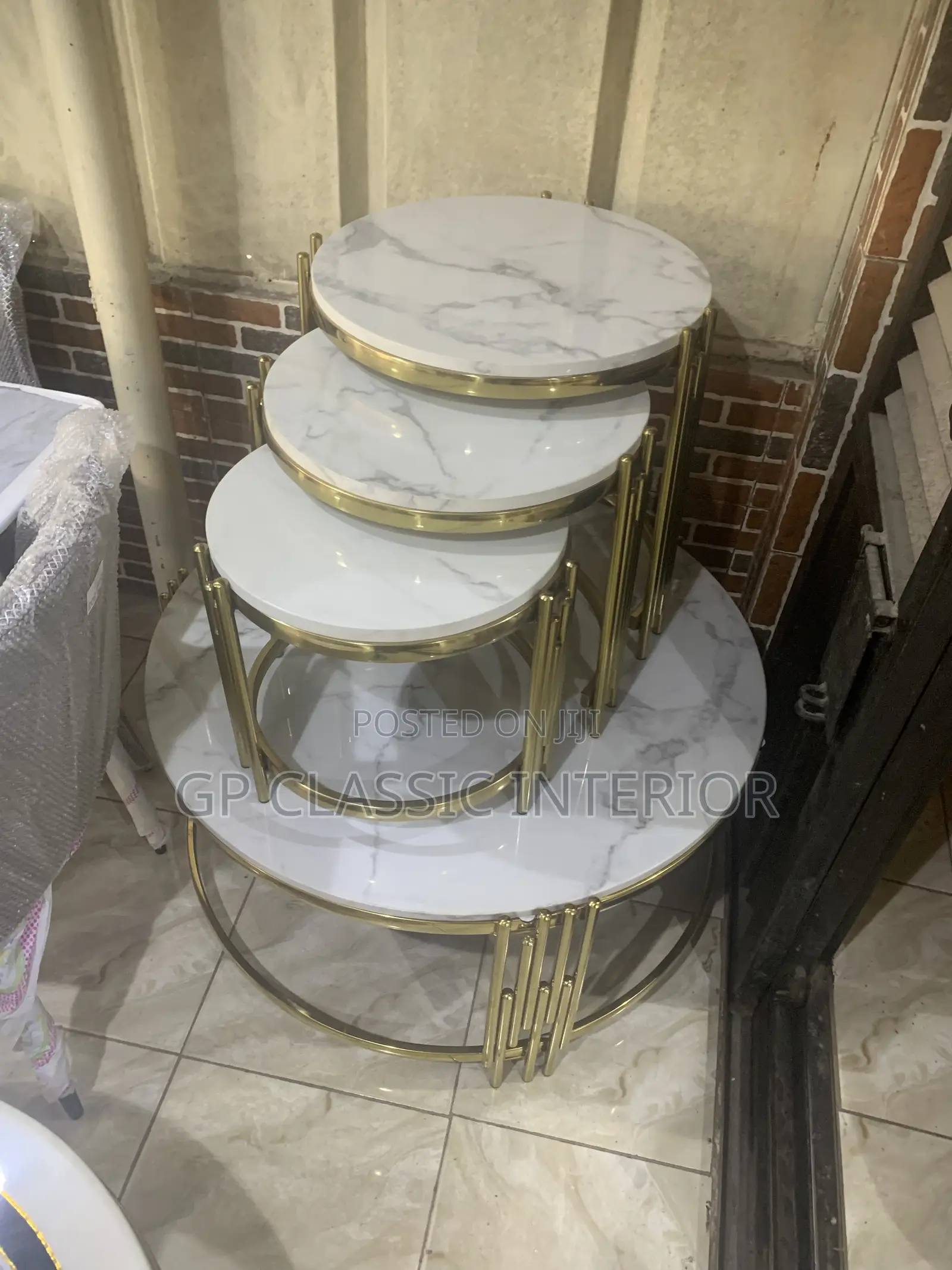 Centre Table and 3 Stools