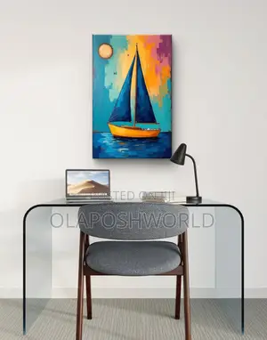 Canoe Canvas Wall Art