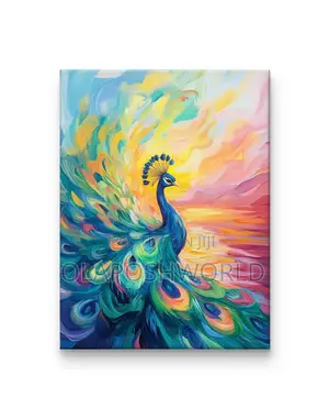 Peacock Canvas 1pcs Wallart