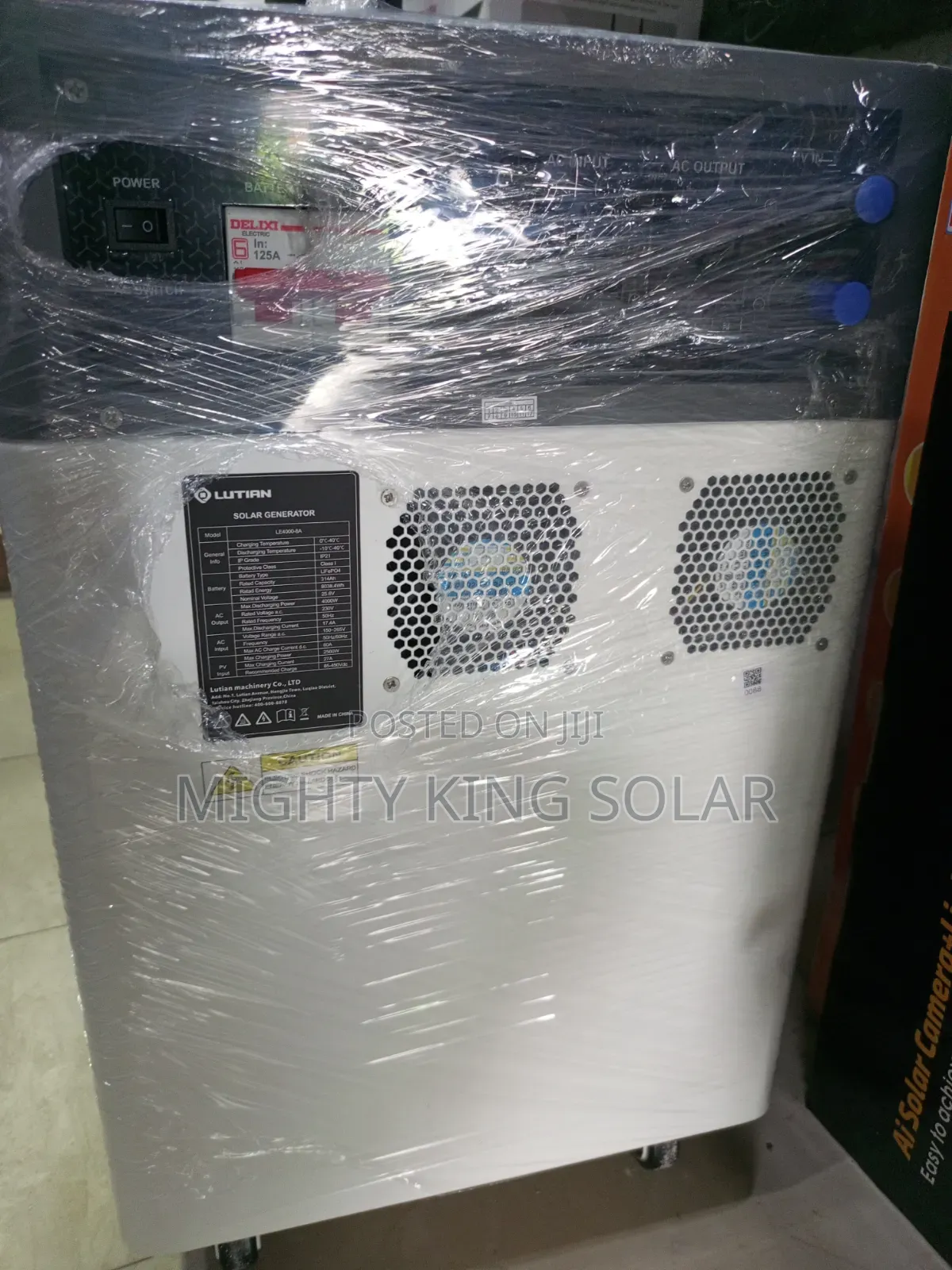8038kwh Plus 4kva Lutian Solar Generator