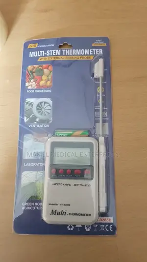 Multi-Stem Digital Thermometer With Probe