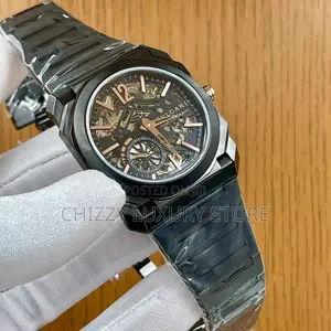 Bvlgari Quality Luxury Men Chronograph Chain Strap Wristwatch
