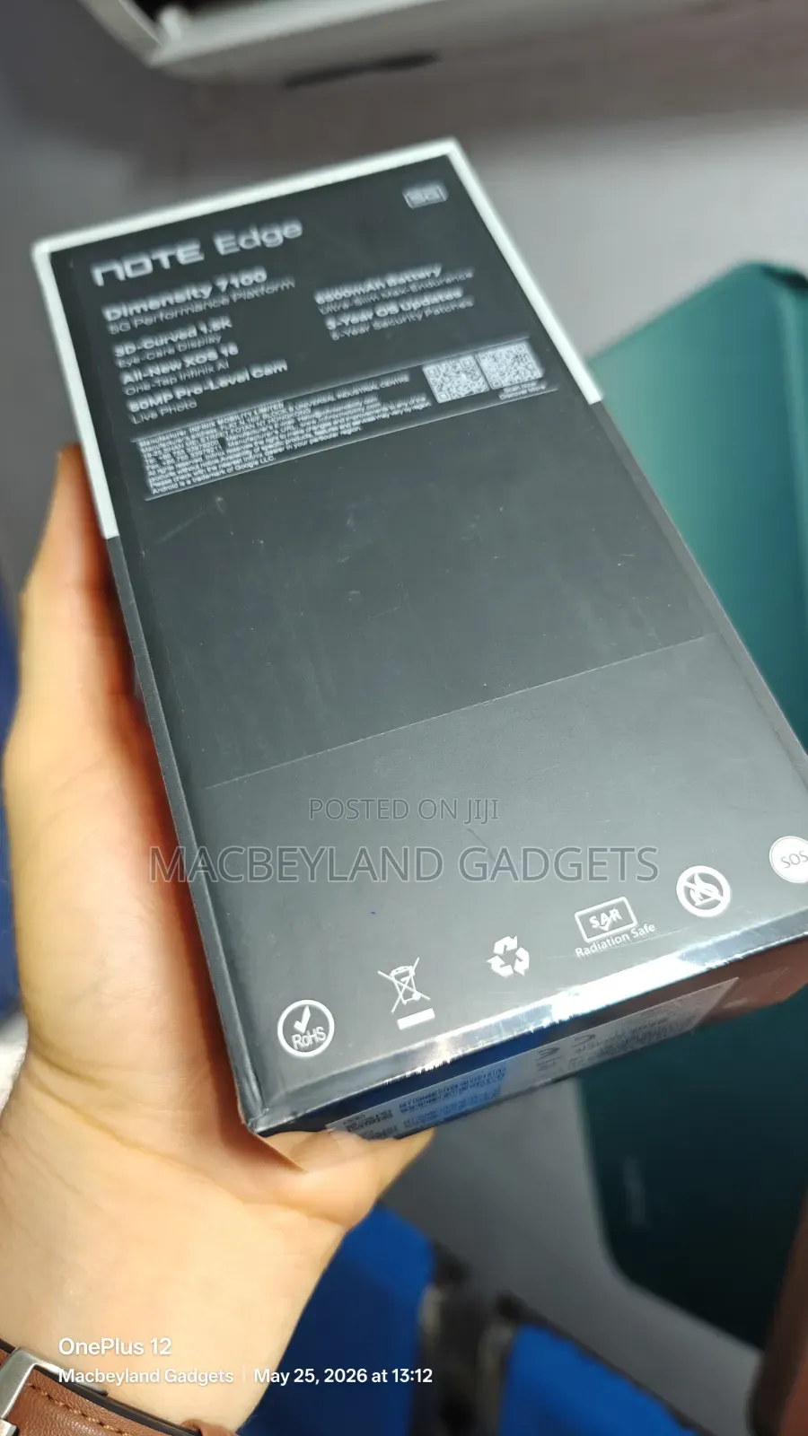 New Infinix Note Edge 256 GB Blue