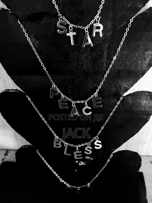 Alphabet Necklace And Rings